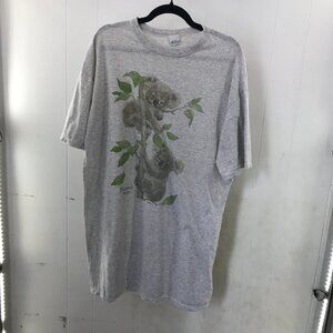 vintage Milaca made in USA grey Koala sleep t-shirt one size